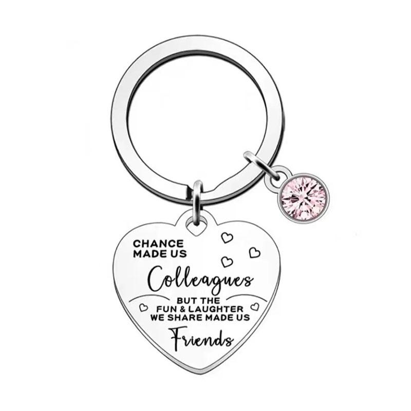 Keychain Steel Stainless Keyring Christmas Friendship Gifts Backpack Pendant