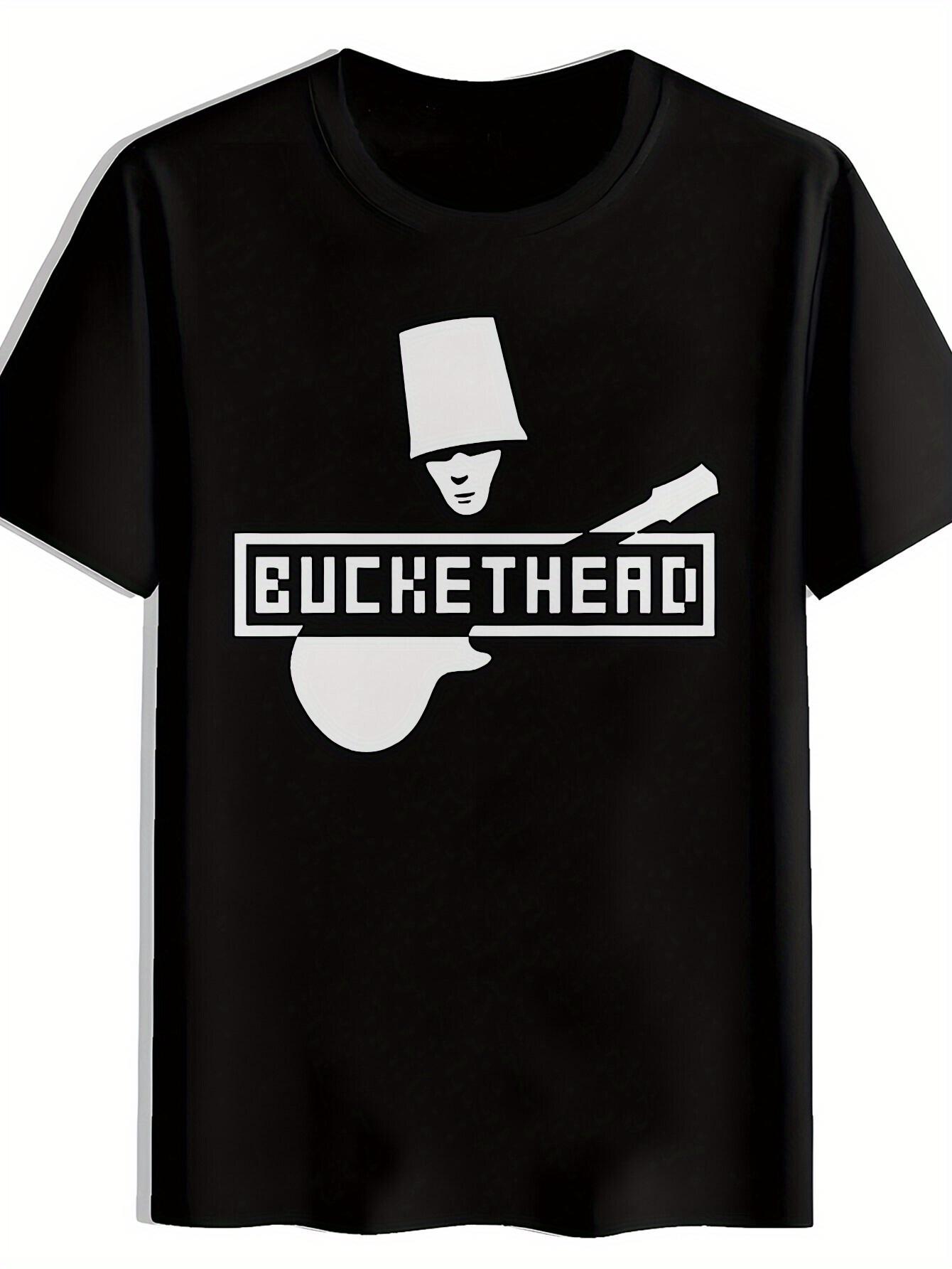 

Casual Short Sleeve T-shirt with Music-Inspired Graphic Print - Black Round Neck Summer Tee S