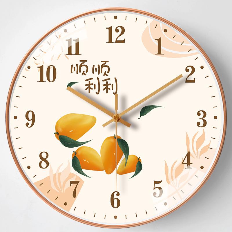 12-inch 30cm Everything Ruyi Home Living Room Mute Wall Clock Simple Creative Bedroom Clock