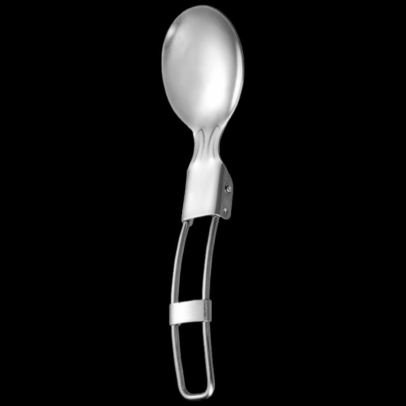 OEING 304 Stainless Steel Foldable Camping Spoons 2-Pack