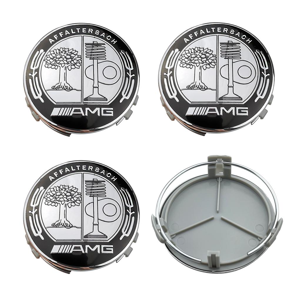 4pcs 75mm Emblem Car Wheel Center Cover Hub Cap Badge For Mercedes Benz AMG A B C E G CLA GLK CLASS W221 W212 W176 W205 W177 CR1