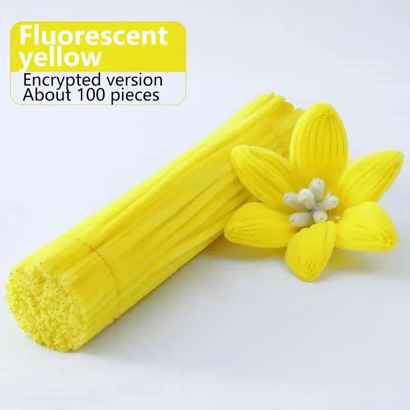 

Зроби сам Ручна робота Плюшеві смужки 100 шт. Синельні стебла Смужки Дріт для скручування Ковадло Дріт Ремесло Трубка Дитяча плюшева паличка Синельні палички