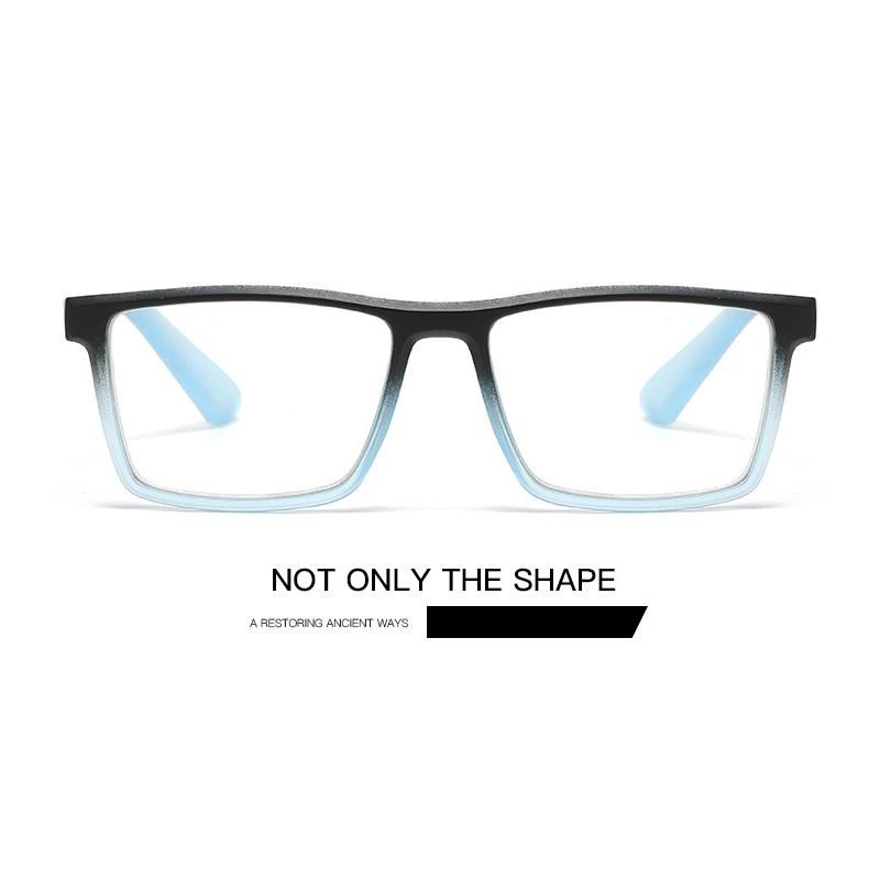 Gradient Blue Reading Glasses For Men Women Fashionable Presbyopia Glasses Personalized Retro Ultra Light Computer Eyewear +1.0+1.5+2.0+2.5+3.0+3.5+4