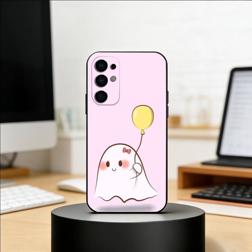 Stardust Ghost Handyhülle Schwarzes Silikon Weich Für Samsung S25,S24,S21,S22,S23,S30,Ultra,S20,Plus,Fe,Lite