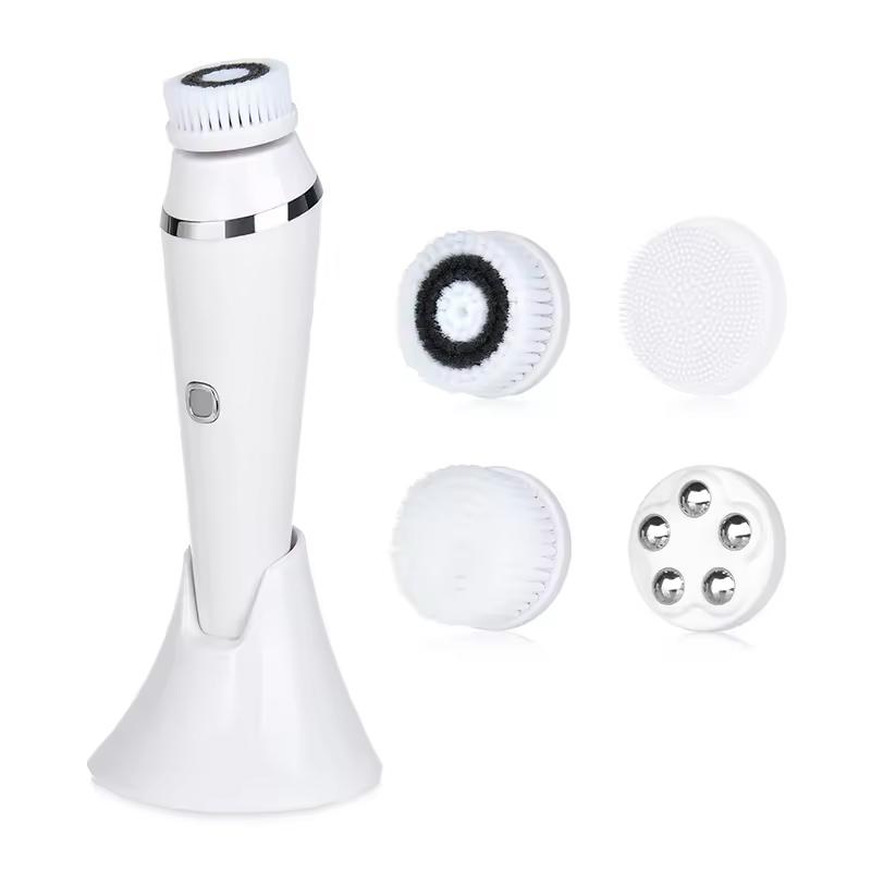 Beauty Care Face Massager Rechargeable Electric Exfoliating Spin Face Brush Cleanser Mini Facial Cleansing Brush