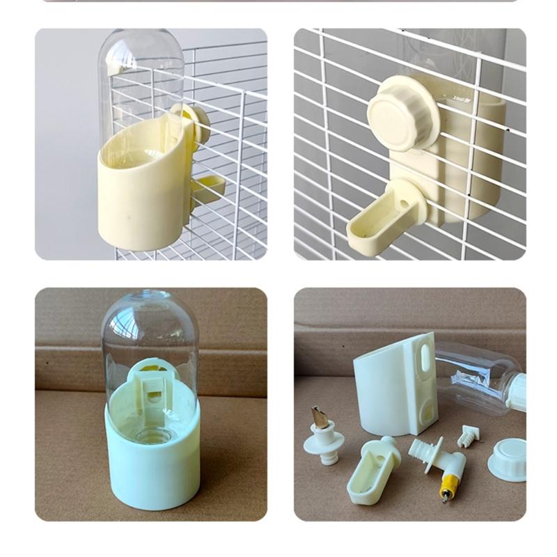 Bird Cage Accessories Water Feeder with Nozzle Small Pet Water Dispenser Bottle for Easy Installation and Clean Drinking