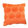 45x45cm Faux Rabbit Fur Pumpkin Pattern Plush Pillow Cover Decorative Square Cushion Case for Sofa Bed Chair Home Use