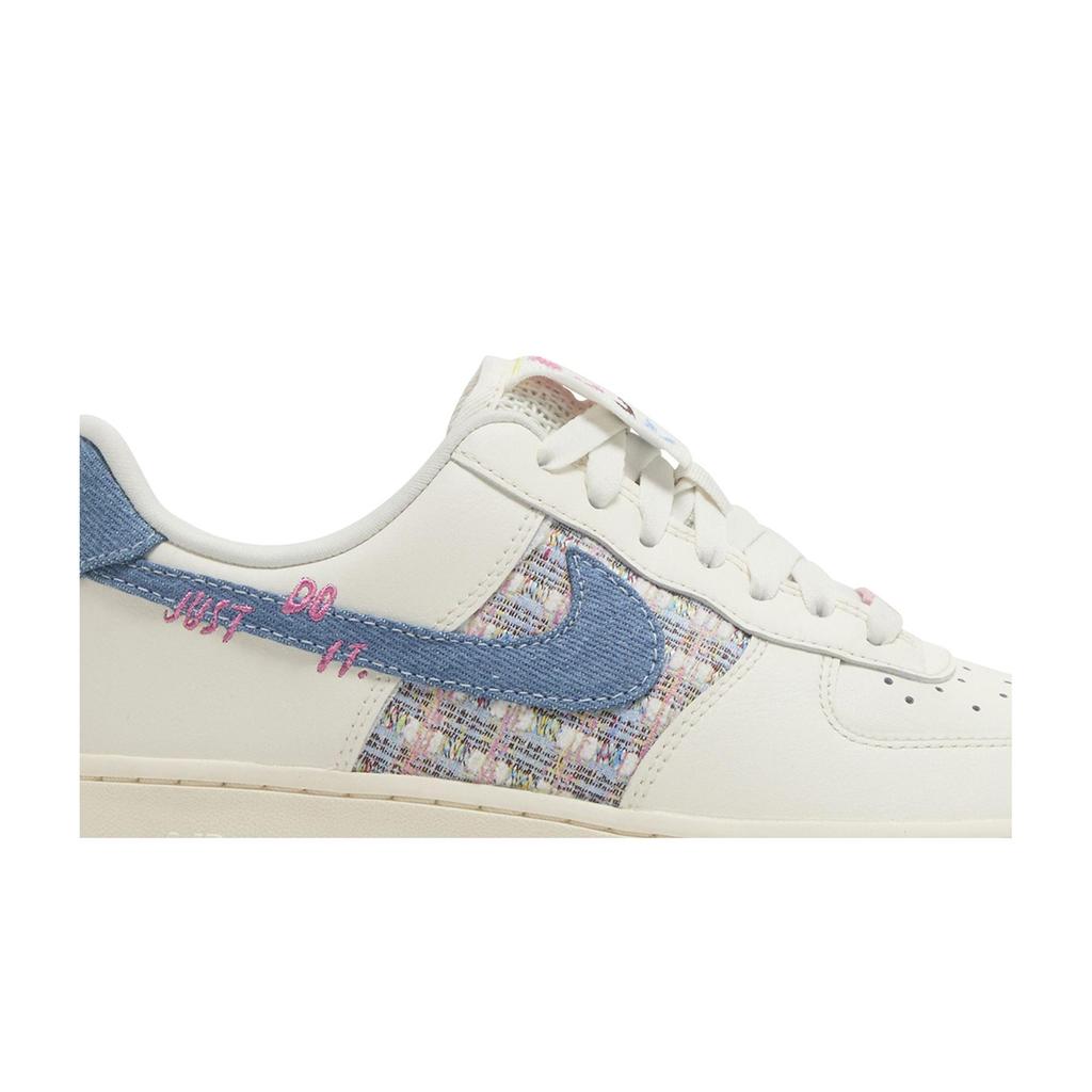 Nike Womens Air Force 1 Low '07 LX 'Denim Bouclé' (women's sizes) Sail / Blue Whisper / Pale Ivory / Pinksicle / Cacao Skateboard Shoes FJ7740 141