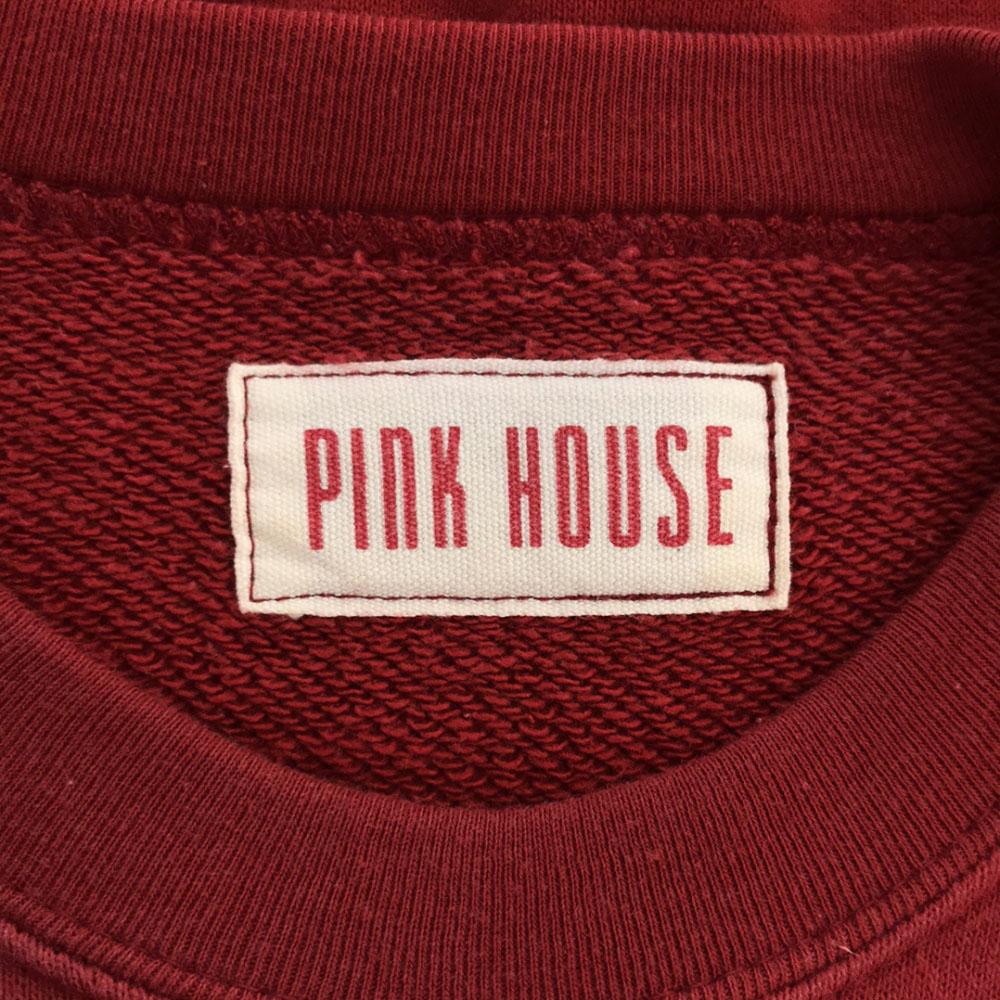 PINK HOUSE Long sleeve trainer Red sweat Women Used