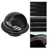 60 Mm ~ 200 Mm Stainless Steel Black Exhaust Hood Wall Wall Vent Cap with Built-in Fine Mesh Air Vent Outlet Grille Louvres