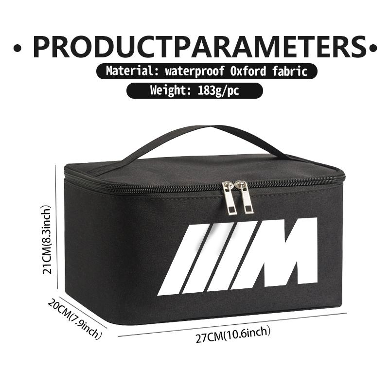 WSQK5 Car Travel Portable Cosmetic Toiletries Foldable Storage Bag For BMW Performance M E87 E30 E46 E28 F35 G20 E93 F20 X3 X