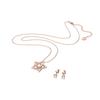 Stella Set White, Rose Gold Tone Unisex Jewelry 5622730