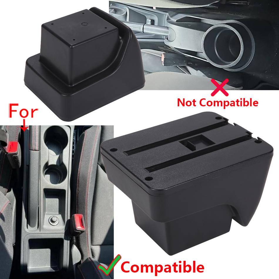 For Seat Ibiza Armrest Box For Seat Ibiza 6j MK4 IV 6L Car Armrest 2018-2025 Storage Box Retrofit Parts Interior Car Accessories