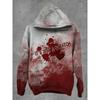 Bloody Letter Patterns Printed Sweatshirts Hoodies For Men Clothes I'm Fine Blood Stained Y2k Top Pullovers Spring And Autumn Boy Tees Clothing