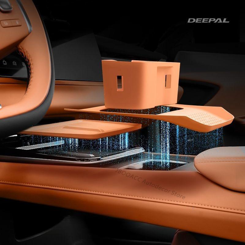 For Changan Deepal S05 Car Central Control Wireless Charging Silicone Pad Central Storage Dustproof Mat Organizer Acccessories