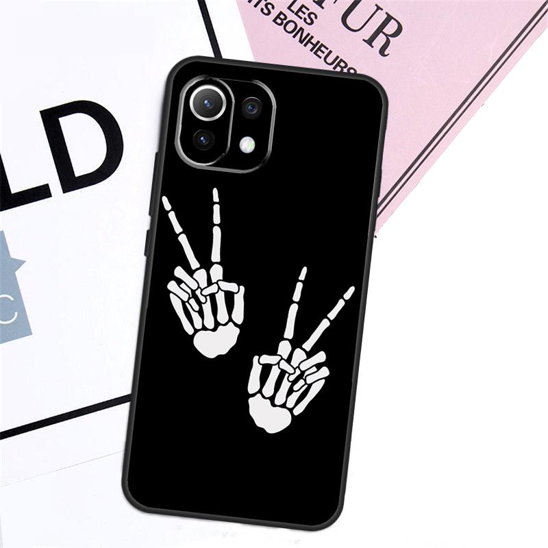 Skeleton Middle Finger Case For Xiaomi 13T Pro 14 11T 12T 12 13 Lite POCO F5 X3 X4 X5 X6 Pro F3 M5s M6 Pro Cover
