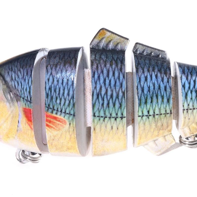 Mehrgelenkige Crankbaits 6 Segmente Hartköder Forellenköder Swimbait Minnow Angelköder Wobbler Angelausrüstung