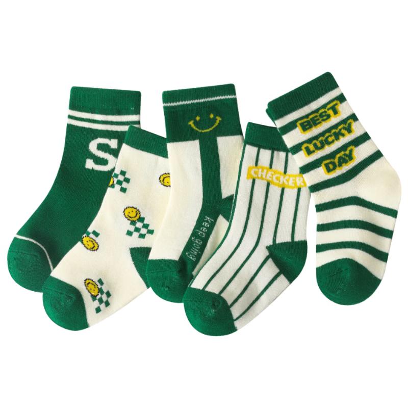 YUZHAOLIN Kids  Pure Cotton Mid-Calf Socks M