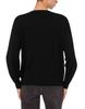 MOSCHINO Jeans Stripe Heart Wool Knit