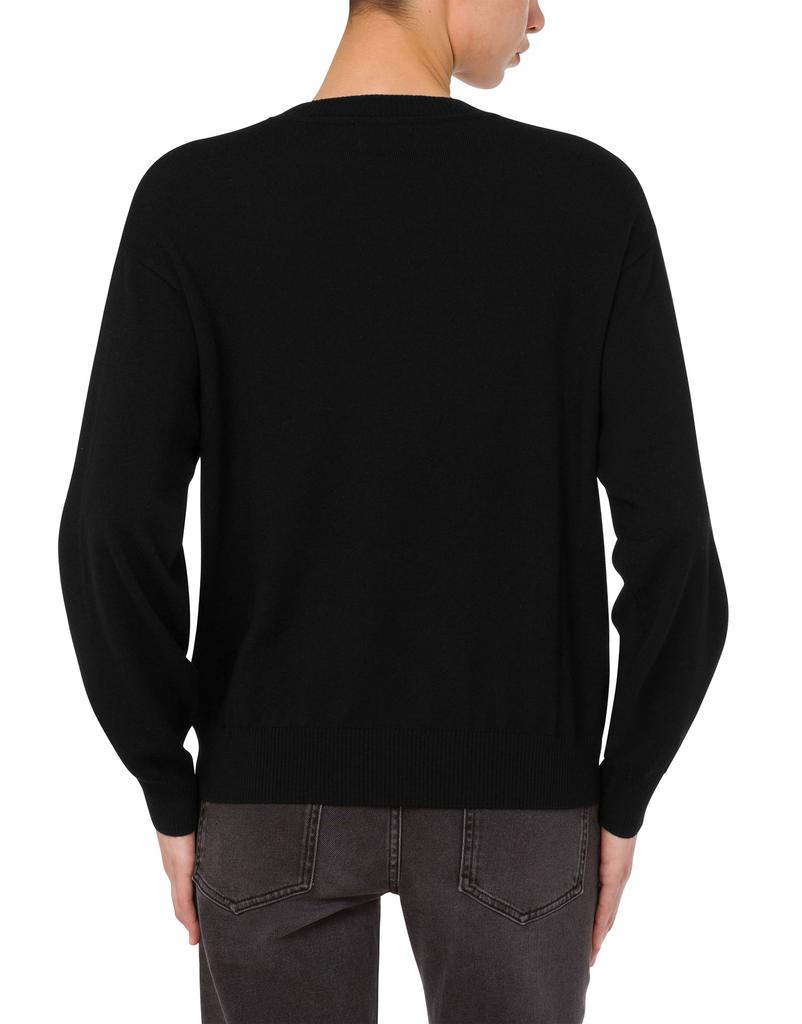 MOSCHINO Jeans Stripe Heart Wool Knit