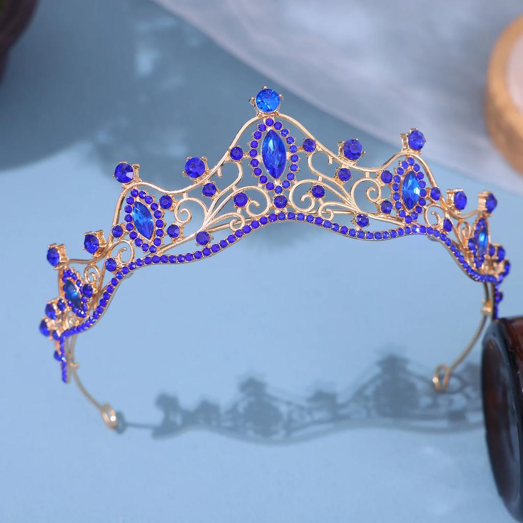 Crystal Bridal Crown Tiara Party Rhinestone Prom Diadem Headband Crown for Women Bridal Wedding Hair Accessories Jewelry Crown
