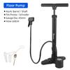 230Psi Bicycle Floor Pump W/ Gauge for Presta Schrader Valve High Pressure Air Inflator for Bike Tire/ Ball/ Doll Pumping