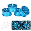 4Pcs RC Wheel Hub High Wear Resistance Aluminum Alloy Remote Control Car Accessories for 1Celsius10 Flat Sports Car