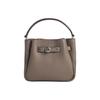 Romy Classic Logo Bucket Bag Leather Tote Mini Women Bags Gray 179988-250
