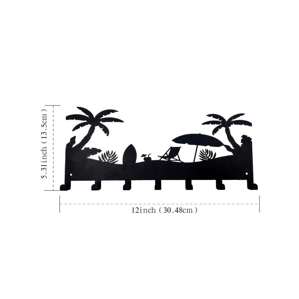 Black Metal Landscape Hook, Unique Home Decor Gift for Living Room Bedroom