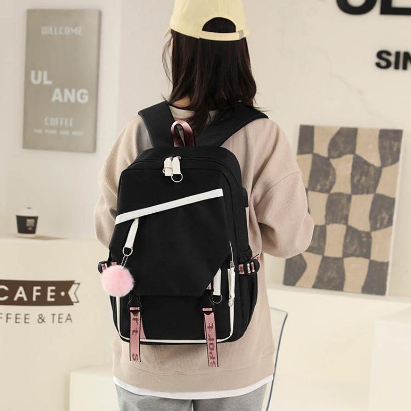 Stil nou frumos ghiozdan Adolescenți drăguț ghiozdan umăr rucsac nailon țesătură fete capacitate mare rezistent la stropire