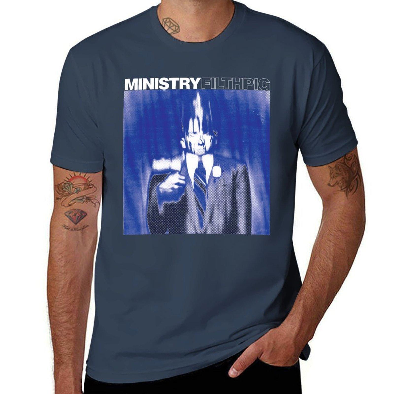 Ministry Filth Pig (ministry band) Vintage Metal Shrit TShirt Comfortable Work Wear Tee S