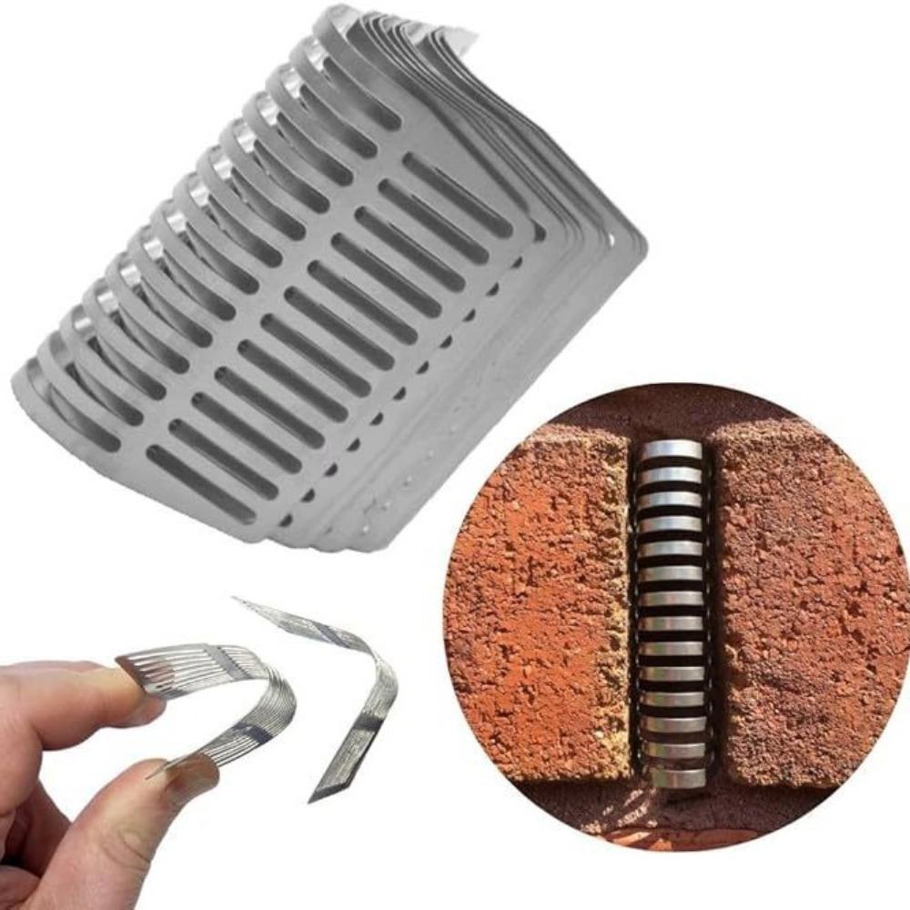 5pcs/set Stainless Steel Weep Hole Vent Covers Anti-blocking Floor Drain Mat Brick Wall Supplies