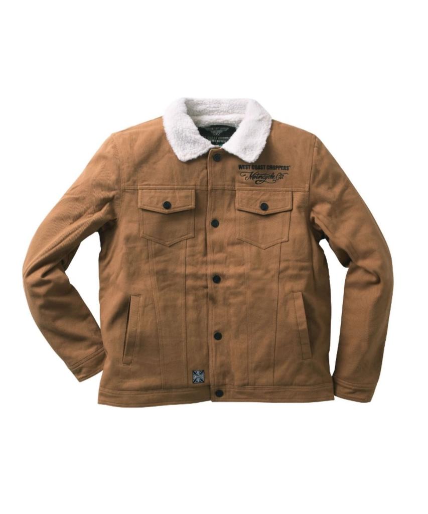 West Coast Choppers Wcc Sherpa Lined Canvas Jacket - Sand