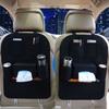 Elegant Black Auto Car Seat Back Organizer With Multi-pocket Storage For Effortless Organization