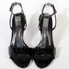 Fashion Patent Leather Buckle Thin Heeled Sandals Women Sexy Open Toe Ankle Strap Slide Sandals Concise Comfort Plus Size Designer Shoes