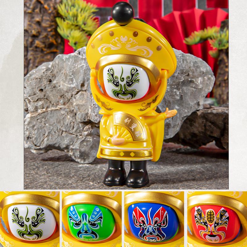 

Интернет-знаменитость Сычуаньская опера Кукла с меняющимся лицом: Игрушечная фигурка «8 масок», подарок на тему пекинской оперы.