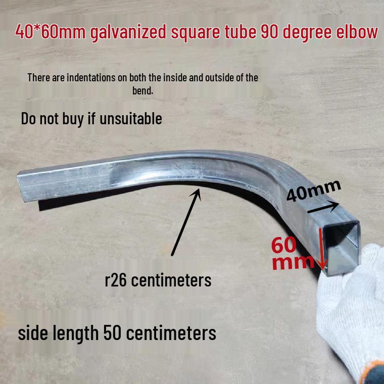 Pozinkovaný 90° kolenový držák pro čtvercovou trubku pro svařování