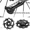 Lightweight 11T Mountain Bike   Rr Derailleur Pulley   Wheel (Black Red)