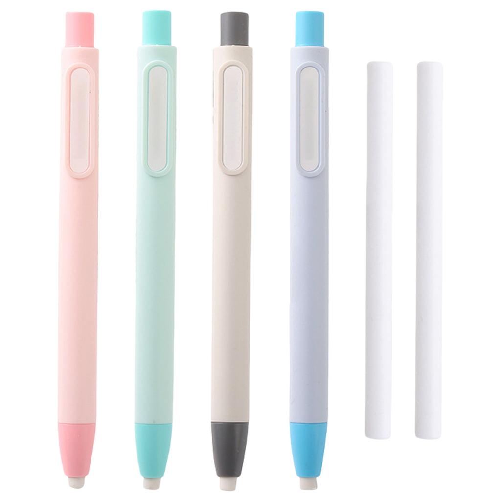 Pen Shape Retractable Eraser Easy Erasing Rubber Pencil Eraser OR Eraser Refills for Kid Student Adult Writing Drawing