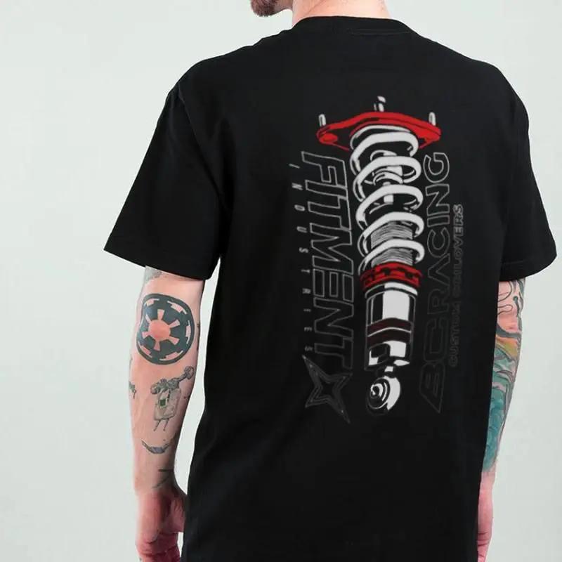 Pure Cotton American BC Modified Car T-shirt Shock-absorbing Twisted Teeth Hellaflush Original Versatile Trend Short-sleeved Men