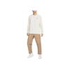 Nike Sportswear FW24 Brand Logo Simple Comfortable Soft Long Sleeve T-Shirt Men Tops Pure-White HQ8166-901