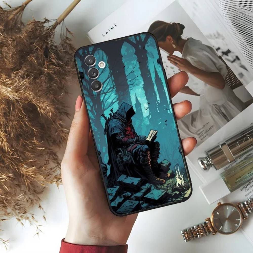 D-Dark S-Souls Phone Case For Samsung S24,23,22,30,21,10,9,Ultra,Plus,Lite,FE,5G Black Soft Case