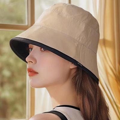 Hat Spring and Summer Sun Protection Double-sided Bucket Hat Anti-ultraviolet Sunshade Sun Protection Basin Hat Sun Hat