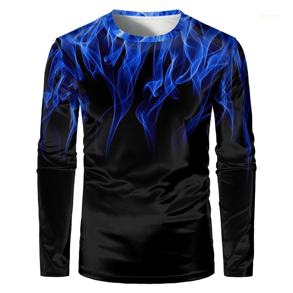 Women O Neck Long Sleeve 3d Print T Shirt