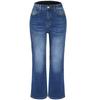Kadın Yüksek Esnek Denim Kot Bayan Günlük Düz Pantolon Tam Boy Pantolon Pantalones de mujer