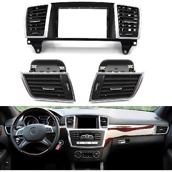 Car Dashboard Central Left Right Air Conditioner AC Vent Grille Assembly, Compatible For Benz M ML GL Class W166 2012-2015(Left air outlet)