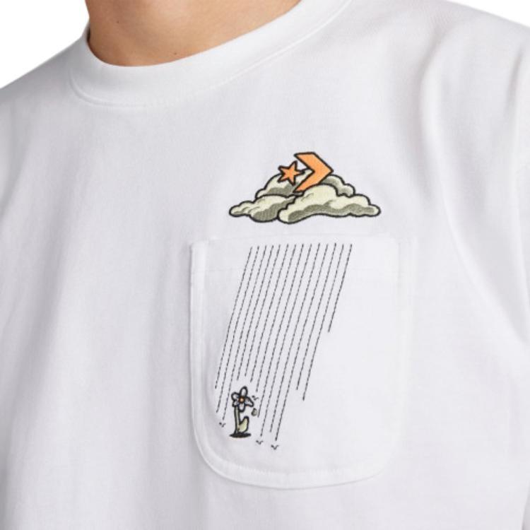 Converse Novelty Cloud Pocket Tee Asia Sizing 'White' Men's 10025038-102
