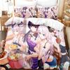 3D Anime Honkai Impact 3rd Pościel Z nadrukiem Dekoracyjny Zestaw 2/3 szt. Poszewka na kołdrę Pościel Pokrowiec na kołdrę Domowy Dla dorosłych Dziecka Nastolatka