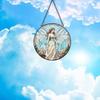 Colorful Acrylic Light Catchers Wall Art Stained Flower Fairies Ornament for Home Garden Decoration and Window Hanging