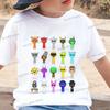 Nova Camiseta Sprunki Kids Desenho Animado Jogo Sprunki Estampada Tops Camisetas Meninos Meninas Casual Manga Curta Camiseta Verão Roupas Infantis